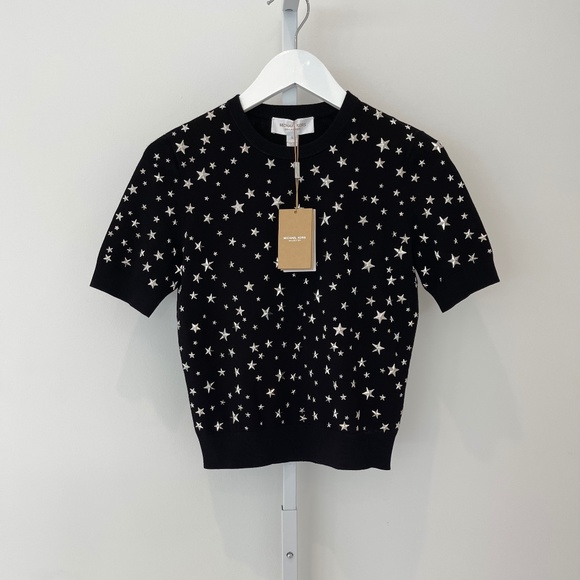 MICHAEL KORS COLLECTION STAR STUDDED KNIT S NWTS! - Picture 3 of 16